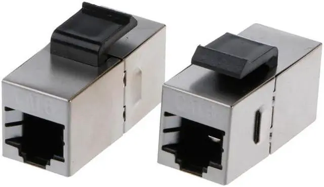 Main image of CAT6 Straight Through Module Shielded RJ45 Connector Socket Ethernet Coupler  Cable Adapter Keystone