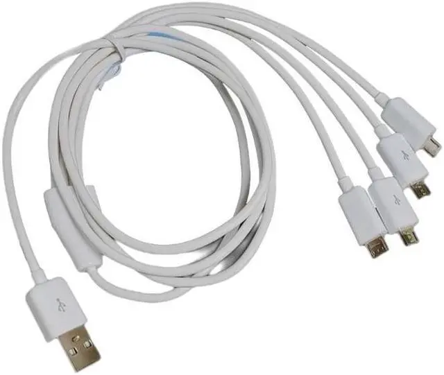 Main image of 4in 1 USB Male to Micro USB Male Micro USB Multi Charging Cable 100cm Total Long(White)