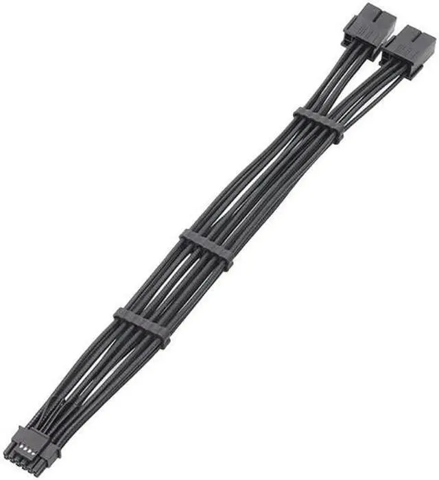 Main image of Sturdy 2x 8Pin Female to PCIE 5.0 12+4 16Pin Video Card Cable for RTX4000 RTX40(2X8PIN PM)