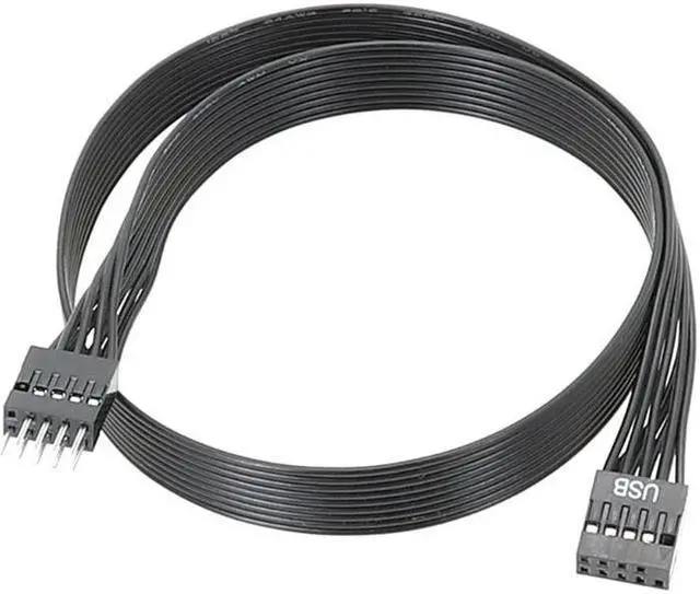 Main image of High-Speed 9Pin USB 2.0 Extension Cable - Male to Female Port for Computer Motherboard 30cm