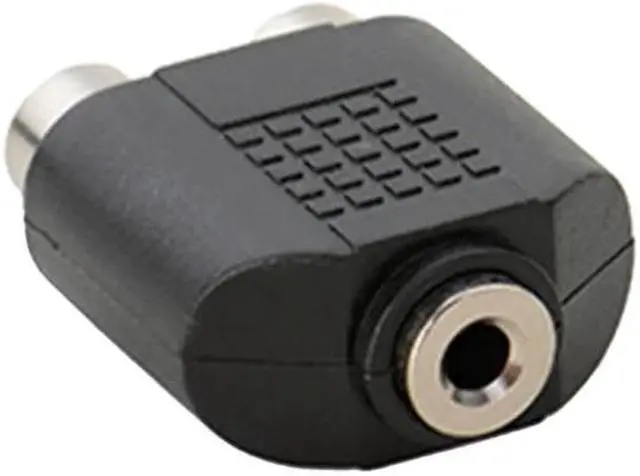 Main image of 3.5mm Stereo Female To 2 RCA Female Adapter Converter 2Pcs