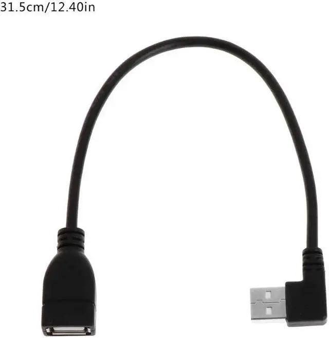 Main image of USB Extension Cables Female Type A USB 2.0 To 90 Degree Male Plug(31cm)