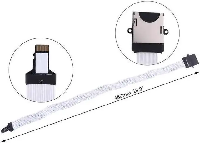 Main image of Male to Female Extension Cable Soft Flat FPC Cable Extender for 3D Printer(White)