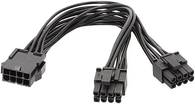 Main image of 20cm CPU 8Pin To PCIE 2X 8Pin (6+2) Graphics Video Card Power Splitter Cable