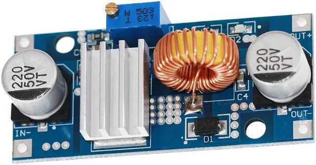 Main image of XL4015E 5A 4-38V Step Down Adjustable Power Supply Module DC-DC Voltage Regulator Module with Heatsink 12V To 3.3V/5V 36V To 12V