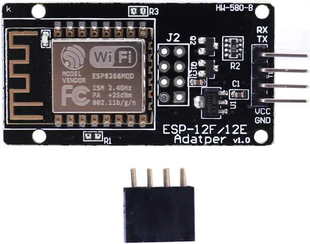Main image of ESP8266 ESP-12F WiFi Wireless Transceiver Module 5V Send Receiver WiFi Adapter Module Sensor Networks Parts(With ESP-12F)