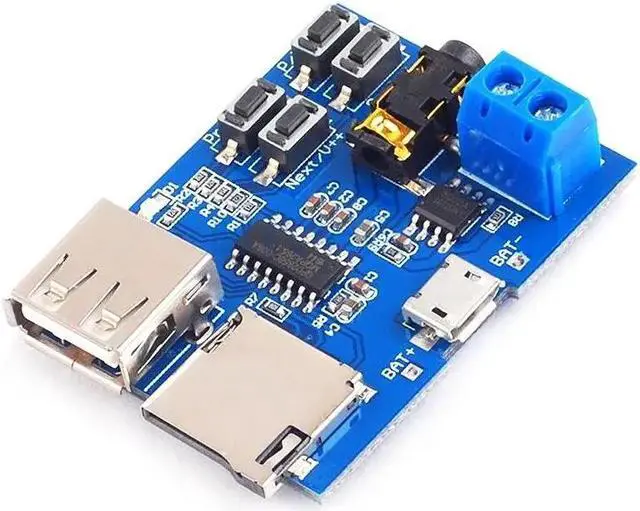 Main image of TF card U disk MP3 Format decoder board module amplifier decoding audio Player