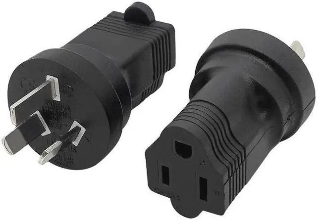 Main image of AU to US NEMA 5-15R Power Adapter Converter, Australian Male to Female American Standard 3 Prong Power Plug Adapter Connector
