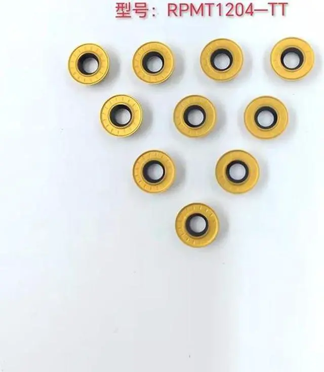Main image of 10PCS milling inserts carbide Tungsten insert for CNC milling cutters Machine (RPMT1204-TT