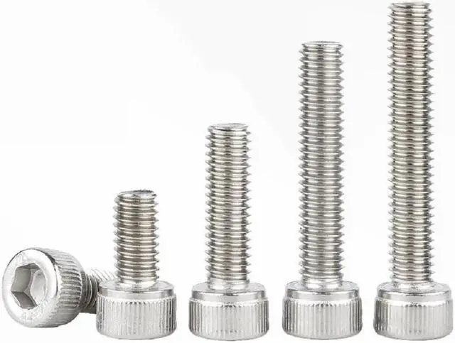Alt view image 5 of 6 - 304 Stainless Steel Hexagon Socket Reverse Thread Screw DIN912 Cup Head Cylindrical Head Reverse Thread Left-Hand Screw(35mm)(M4    10pcs)