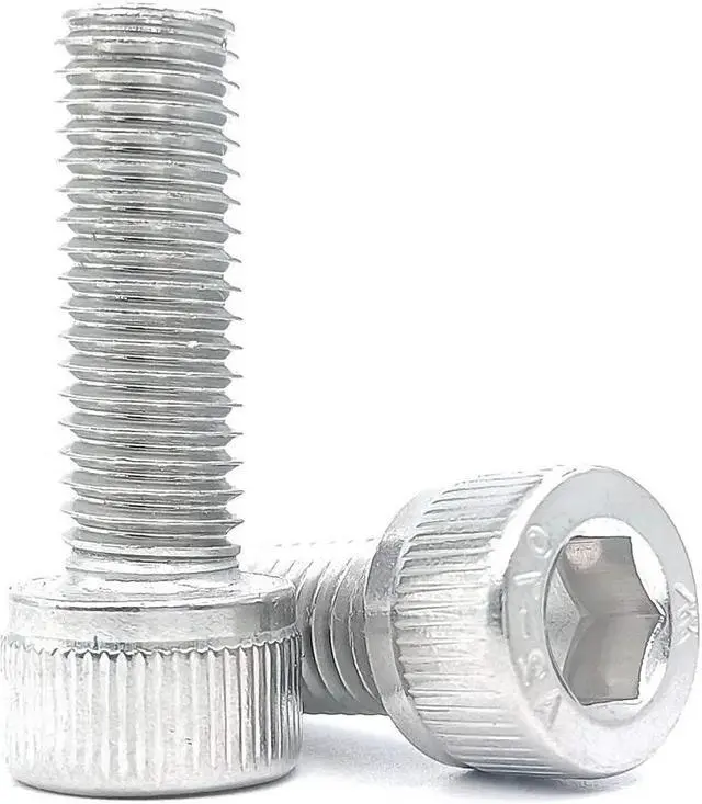 Alt view image 3 of 6 - 304 Stainless Steel Hexagon Socket Reverse Thread Screw DIN912 Cup Head Cylindrical Head Reverse Thread Left-Hand Screw(35mm)(M4    10pcs)