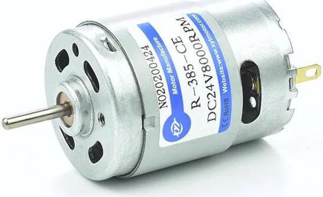 R-385 Micro DC High Speed Motor Small Motor 24V 8000RPM Forward and Reverse  Adjustable Large Torque Motor DC Electric Motor