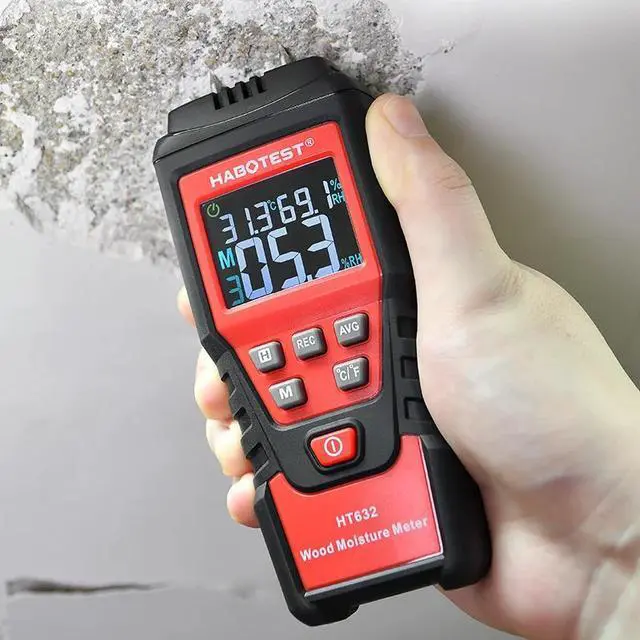 Alt view image 3 of 6 - First picture~ 0-99.9% Digital Wood Moisture Meter Wood Humidity Tester Hygrometer Timber Damp paper Concreate Cement Detector Tester()