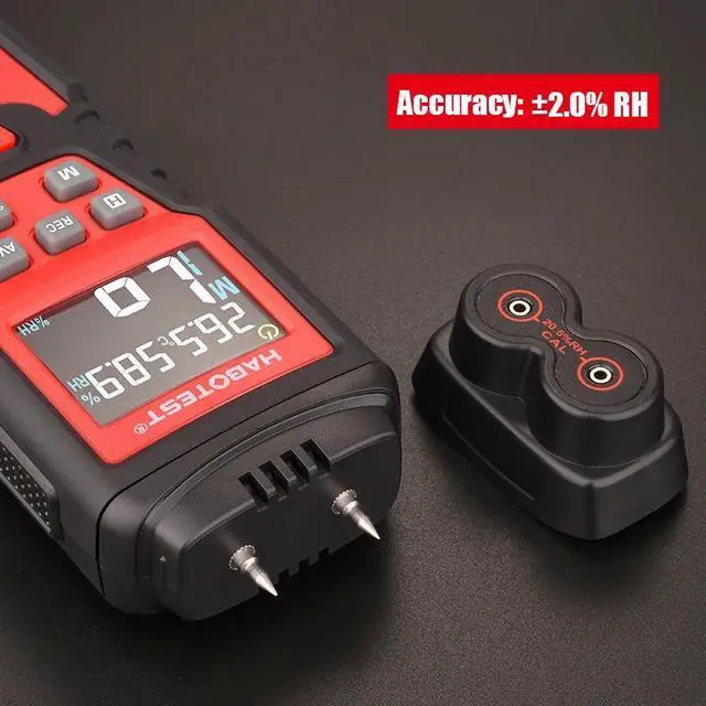 Alt view image 4 of 6 - First picture~ 0-99.9% Digital Wood Moisture Meter Wood Humidity Tester Hygrometer Timber Damp paper Concreate Cement Detector Tester()