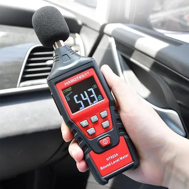 Alt view image 5 of 6 - First picture~ HT622 Digital Sound Level Noise Meter Logger 30~130db Digital dB Meter Noise Measuring Instrument with CE()