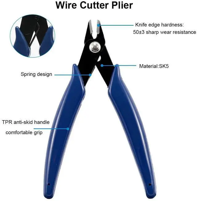 Alt view image 7 of 7 - First picture~Wire Strippers Set Automatic Wire Stripper Tool Electrical Wire Stripper and Crimping Tool With Storage Bag(Gold 3CP S Orange
)