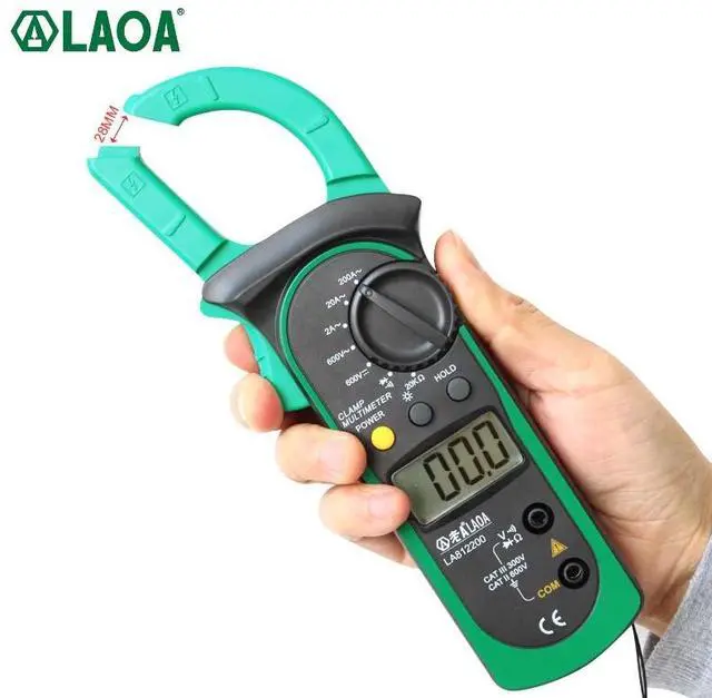 Alt view image 5 of 7 - First picture~ Electrical Tester Digital Clamp Multimeter  AC/DC Ammeter Voltmeter potable Multimetro 2years guarantee(Brown LA812201
)