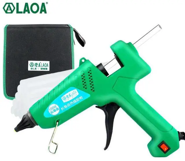 Alt view image 4 of 7 - First picture~ 100W Hot Melt Glue Gun Bag Set with 11mm Glue Sticks Industrial Thermo Electric Heat Temperature Repair Tool DIY(EU
red only glue gun
100W
)