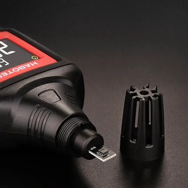 Alt view image 5 of 6 - First picture~ Digital Temperature Humidity Meter Hygrometer Wet Bulb Dew point Weather Station Thermometer Gauge pyrometers Tester(Gold HT618
)