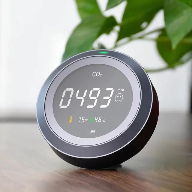Main image of First picture~CO2 Detector Meter Air Analyzer Gas Detector Carbon Dioxide Sensor Co2 Monitor 5000ppm Temperature Humidity()
