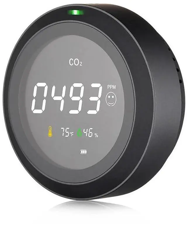 Alt view image 3 of 6 - First picture~CO2 Detector Meter Air Analyzer Gas Detector Carbon Dioxide Sensor Co2 Monitor 5000ppm Temperature Humidity()