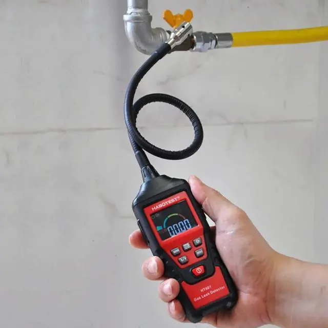 Alt view image 3 of 7 - First picture~ Gas Analyzer Gas Leak Detector ppM Meter Combustible Flammable Natural Tester 9999 ppM 20% LEL(Black HT601 P rofessional
)