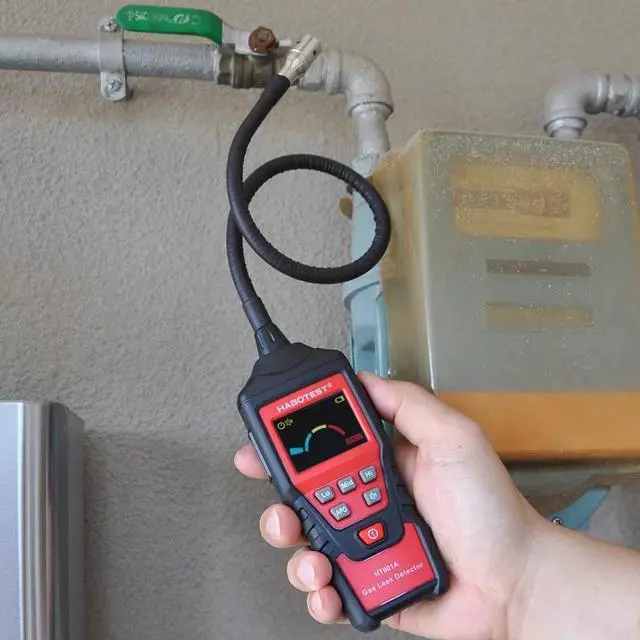 Alt view image 7 of 7 - First picture~ Gas Analyzer Gas Leak Detector ppM Meter Combustible Flammable Natural Tester 9999 ppM 20% LEL(Black HT601 P rofessional
)