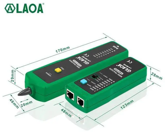 Alt view image 3 of 6 - First picture~ Cable Wire Tester Line Finder  phone Telephone Wire Tracker Scan Network Tools(Green Green
)