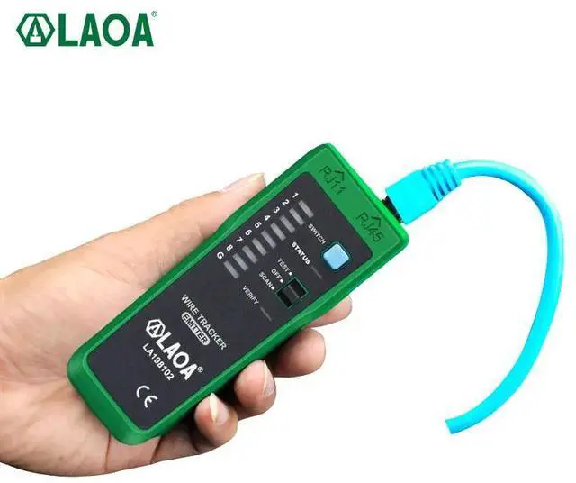 Alt view image 4 of 6 - First picture~ Cable Wire Tester Line Finder  phone Telephone Wire Tracker Scan Network Tools(Green Green
)