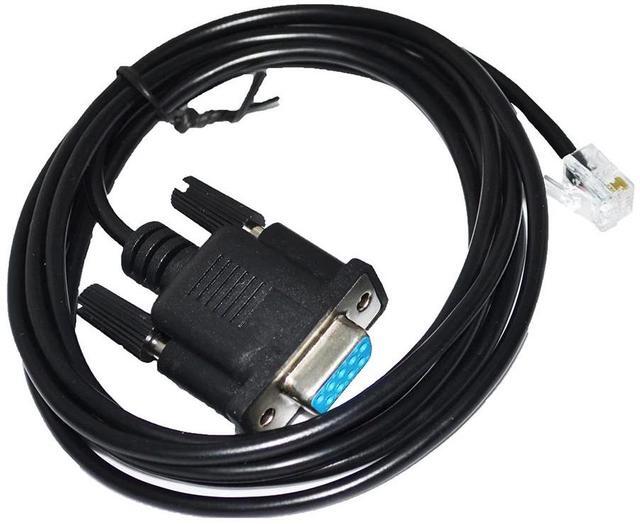 Alt view image 3 of 6 - D-SUB 9 PIN 9P DB9 FEMALE TO RJ9 RJ10 RJ11 4P4C PLUG RS232 SERIAL COMMUNICATION CABLE, RJ9 RJ11 TO COM DB9 FEMALE CONNECT KABLE (Wiring 1)
3M Length