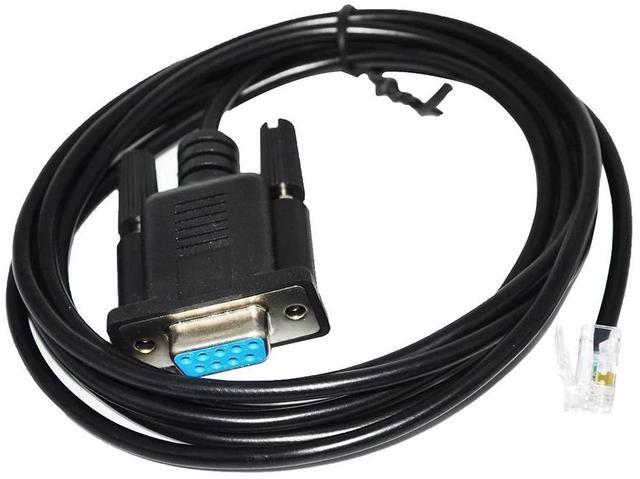 Alt view image 2 of 6 - D-SUB 9 PIN 9P DB9 FEMALE TO RJ9 RJ10 RJ11 4P4C PLUG RS232 SERIAL COMMUNICATION CABLE, RJ9 RJ11 TO COM DB9 FEMALE CONNECT KABLE (Wiring 1)
3M Length