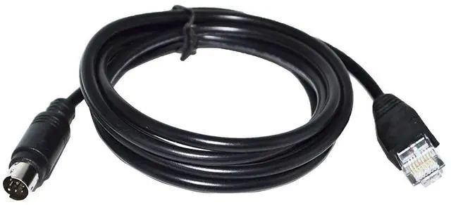 Alt view image 2 of 6 - MINI 8 DIN TO RJ45 ADAPTER CONVERTER ASD-CNU0A08-DVP PLC CABLE FOR DELTA COMMUNICATION KABLE (1.8M Length)