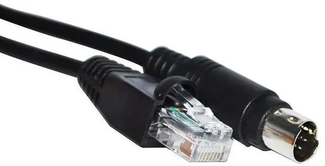 Alt view image 3 of 6 - MINI 8 DIN TO RJ45 ADAPTER CONVERTER ASD-CNU0A08-DVP PLC CABLE FOR DELTA COMMUNICATION KABLE (1.8M Length)