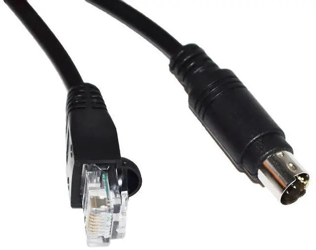 Alt view image 4 of 6 - MINI 8 DIN TO RJ45 ADAPTER CONVERTER ASD-CNU0A08-DVP PLC CABLE FOR DELTA COMMUNICATION KABLE (1.8M Length)