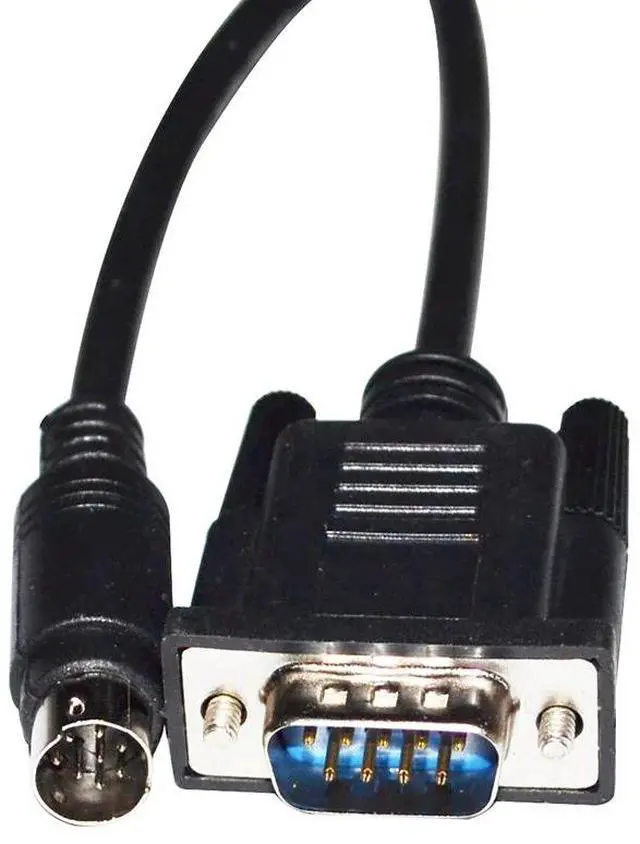 Alt view image 4 of 6 - RS232 DB9 D-SUB9PIN MALE TO MINI DIN 8P ROCKWELL ALLEN BRADLEY AB MICROLOGIX 1400 PLC PROGRAMMING 1761-CBL-PM02 CABLE 3M Length