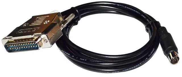 Main image of D-SUB 25PIN DB25 MALE TO MINI DIN 8PIN MD8 ADAPTER MITSUBISHI FX0xs/FX0n/FX2n/FX1n TO A970G0T FX9GT-CAB0 PLC COMMUNICATION CABLE 3M Length