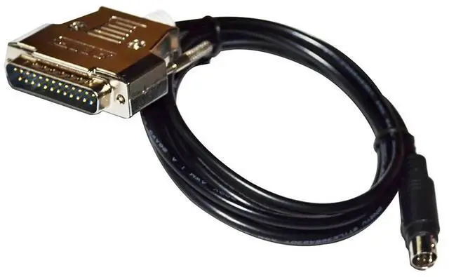 Alt view image 3 of 5 - DB25 25PIN MALE TO MINI DIN 8PIN MD8 ADAPTER FX-20P-CAB CABLE FOR MITSUBISHI FX-20P-E TO FX2/FX2C SERIES PLC COMMUNICATION KABLE 5M Length