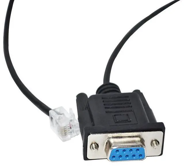 Alt view image 3 of 6 - RS232 DB9 9-PIN TO RJ11 RJ12 6P4C ADAPTER SERIAL CABLE FOR DMKE J6 RS-232 PORT PARAMETER DEBUGGER CONSOLE CONTROLLER KABLE 3M Length
