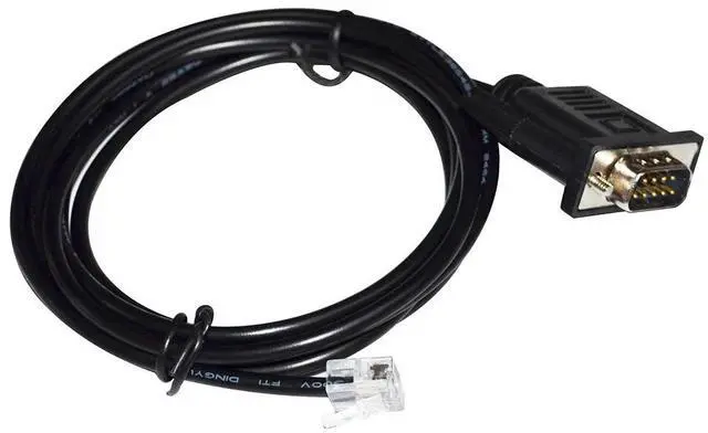 Alt view image 3 of 5 - DB9 M D-SUB9PIN TO RJ11 6P4C CONVERTER CABLE FOR KEYENCE CAMERA DRIVER CV-X SERIES TO MITSUBISHI FX SERIES PLC PROGRAMMING KABLE 3M Length