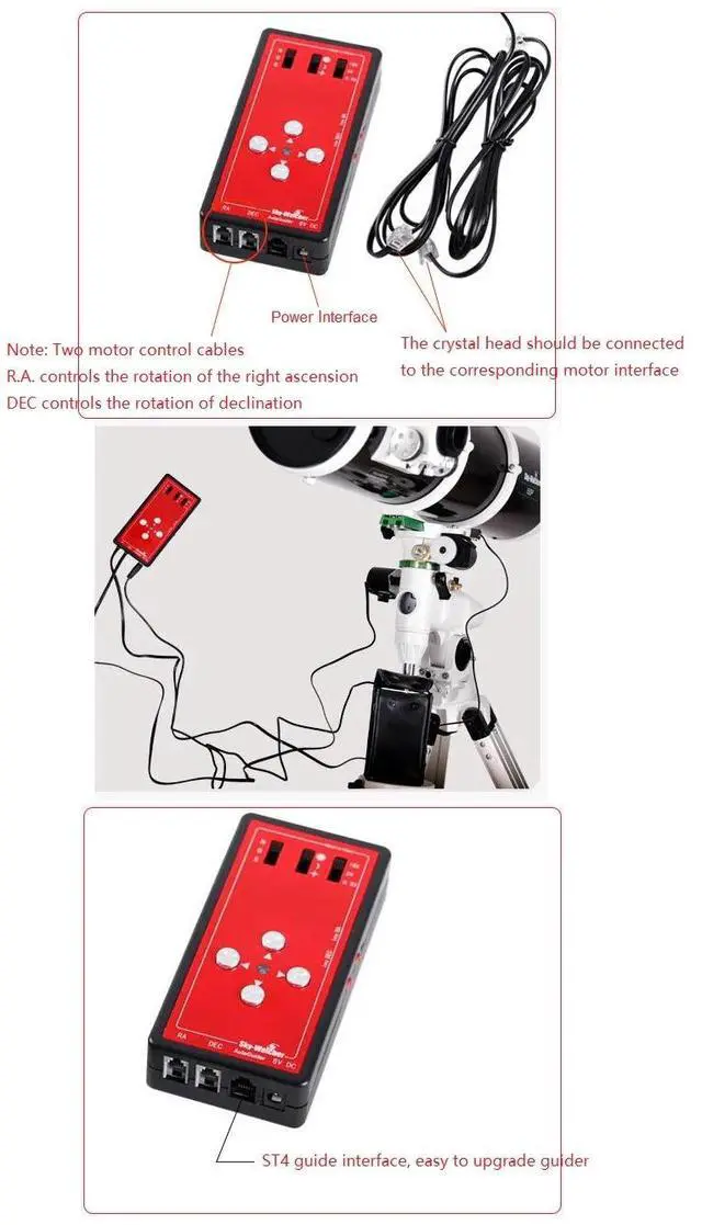 Alt view image 6 of 6 - SKY-WATCHER DUAL AXIS ELECTRIC MOTOR R.A. DEC EXTENSION CONTROL CABLE ST4 AUTOGUIDE KABLE FOR CG4 EQ3 TELESCOPE EQUATORIAL MOUNT (ST4 CABLE)
3M Length