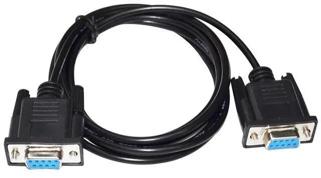 Main image of RS232 D-SUB 9 PIN DB9 FEMALE TO FEMALE ADAPTER PLC PROGRAMMING FX-232CAB-1 CABLE FOR PC TO MITSUBISHI F940/930/920 TOUCH SCREEN 5M Length