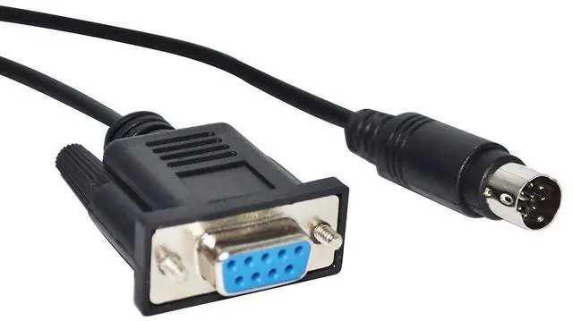 Alt view image 4 of 5 - DB9 9PIN FEMALE TO MINI DIN 8PIN MD8 ADAPTER GT01-C30R4-8P CABLE FOR MITSUBISHI GT11/GT15 TO FX3U/FX2N/FX1N COMMUNICATION KABLE 5M Length