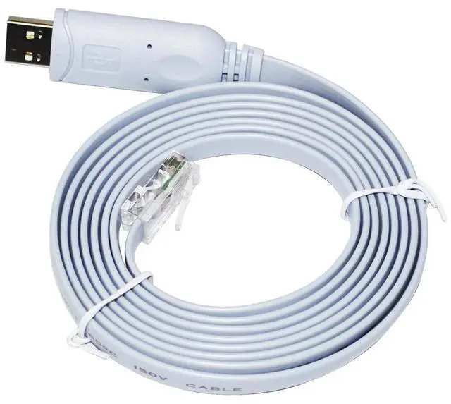 Alt view image 2 of 6 - 1.8M 3.0M FTDI FT232RL CHIP USB RS232 TO RJ45 PLUG SERIAL COMMUNICATION CONSOLE DEBUG CABLE FOR CISCO H3C HP ARBA HUAWEI ROUTER 0.8M Length(3.0M Length)
