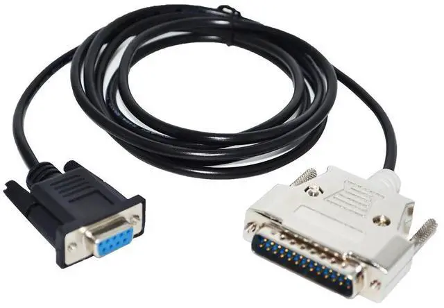 Main image of RS232 D-SUB 9PIN DB9 FEMALE TO DB25 25PIN MALE ADAPTER PLC PROGRAMMING F2-232CAB-1 CABLE FOR MITSUBISHI FX-232AW/FXON-232ADP 5M Length