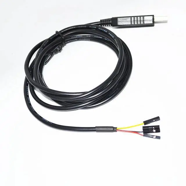 Alt view image 2 of 6 - FTDI FT232RL USB TO RS232 CONVERTER 4PIN 4 WAY DUPONT JUMPER DEBUG DOWNLOAD CABLE FOR RASPBERRY PI WITH PINOUT VCC GND TXD RXD 
3M Length