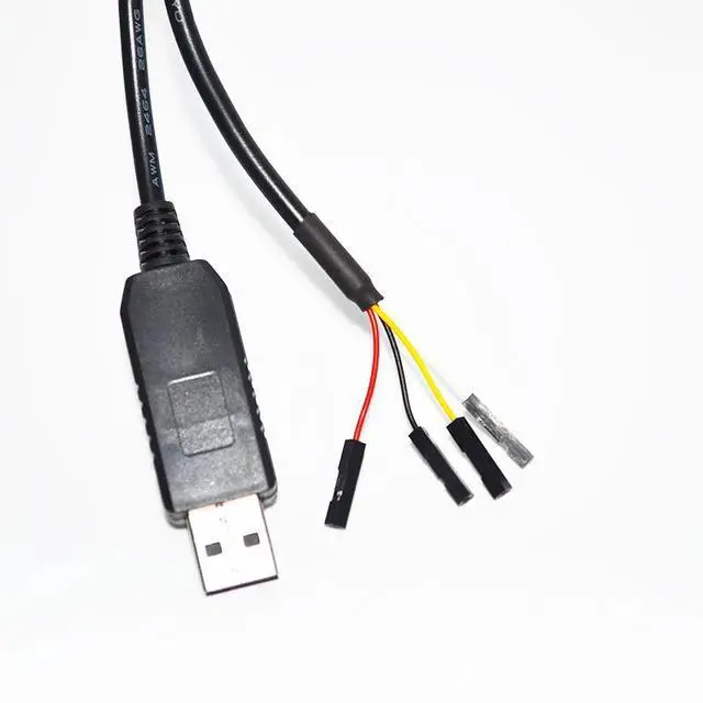 Alt view image 3 of 6 - FTDI FT232RL USB TO RS232 CONVERTER 4PIN 4 WAY DUPONT JUMPER DEBUG DOWNLOAD CABLE FOR RASPBERRY PI WITH PINOUT VCC GND TXD RXD 
3M Length