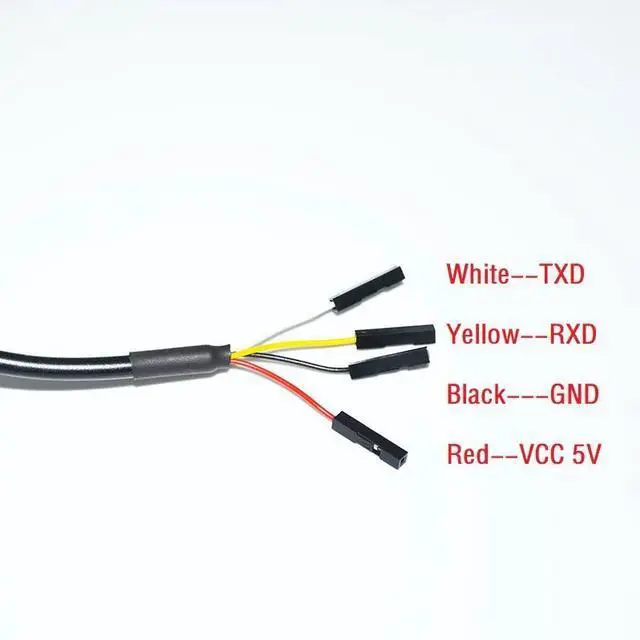 Alt view image 4 of 6 - FTDI FT232RL USB TO RS232 CONVERTER 4PIN 4 WAY DUPONT JUMPER DEBUG DOWNLOAD CABLE FOR RASPBERRY PI WITH PINOUT VCC GND TXD RXD 
3M Length