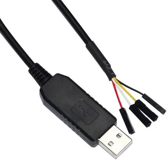 Alt view image 3 of 6 - INDUSTRIAL FTDI FT232RL USB UART TTL 5V 3V3 TO 4PIN DEBUG DUPONT JUMPER DOWNLOAD CABLE TTL-232R-5V TTL-232R-3V3 VCC GND TXD RXD (TTL 5V)
(1.8M Length)