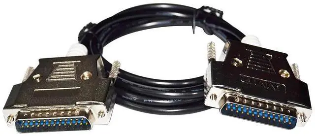 Main image of RS232 D-SUB 25 PIN MALE TO DB25 MALE ADAPTER MITSUBISHI FX2/A SERIES PLC TO A970G0T TOUCHSCREEN AC30R4-25P COMMUNICATION CABLE 5M Length