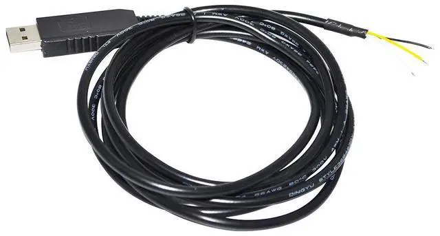 Alt view image 2 of 6 - FTDI FT232RL USB TO UART TTL 3.3V 5V 3 CORE 3PIN WE WIRE END OPEN CABLE COMPATIBLE TTL-232R-3V3-WE TTL-232R-5V-WE GND TXD RXD (TTL 3.3V)
3M Length